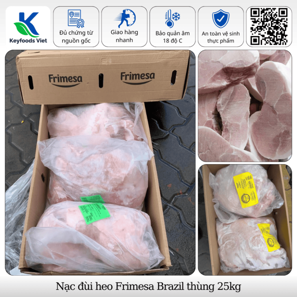 Nạc đùi heo Frimesa - Thực Phẩm Đông Lạnh Keyfoods Việt - Công Ty TNHH Đầu Tư Thương Mại Quốc Tế KeyGroup